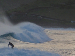 Surfing in Toiny, St Barths
